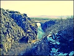 The canyon seen from north-western part