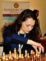 Former Women's World Chess Champion and world no. 3 Alexandra Kosteniuk was playing on board one for Russia