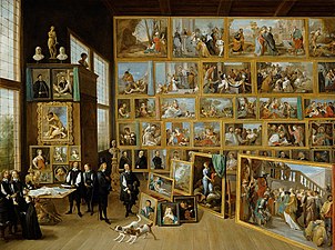 Teniers: O arquiduque Leopoldo Guilherme em sua galeria em Bruxelas