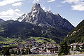 Corvara mit Sassongher in Südtirol