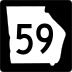 State Route 59 marker