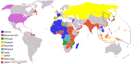 URSS toujours considéré comme État colonial ce qui est inexact.