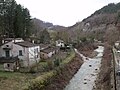 Der Zufluss des Bornacchio (links) in den Foglia