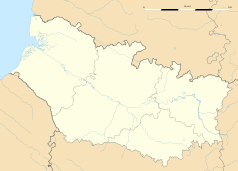 Mapa konturowa Sommy, na dole po prawej znajduje się punkt z opisem „Épénancourt”