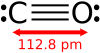 Structure of the carbon monoxide molecule
