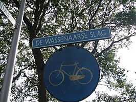 Straatnaambord De Wassenaarse Slag