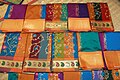 Image 32Kanchipuram silk saris worn by women on special occasions. (from Tamils)