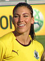 Hope Solo op 6 oktober 2009 (Foto: John Mena) geboren op 30 juli 1981