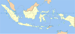 Tasikmalayas läge på karta över Indonesien.