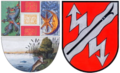 Blitze im Wappen von Weyer (Oberösterreich)