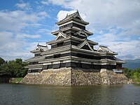 Vue du château de Matsumoto.