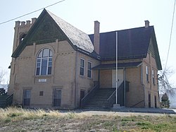 Originally a Presbyterian school, this Ferron landmark has been home to American Legion Post 42 since 1942, April 2008