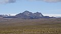 Blick von der Kjölurroute auf den Gletscherschild Langjökull und das Bergmassiv Jarlhettur