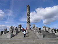 ノルウェー・オスロのヴィーゲラン 彫刻庭園