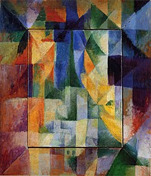 Robert Delaunay, «Simultaneous Windows on the City», 1912, Hamburger Kunsthalle, abstrakt kubisme