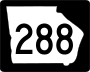 State Route 288 marker