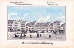 Südöstliche Straßenseite: Am Kirchgäßchen (heute Nürnberger Straße), 1847