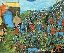 Tableau de la bataille de Vouillé, où Clovis tue Alaric II