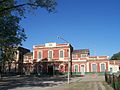 La gare ferroviaire.