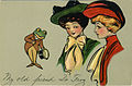 Image 5"My Old Friend Dr. Frog". Promotional postcard for "Frog In Your Throat" Company throat medicine (from Frogs in culture)