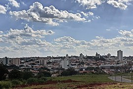 Panorama da região central de Santa Bárbara.