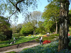 Le parc Hardt au centre.