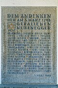 Gedenktafel 1798