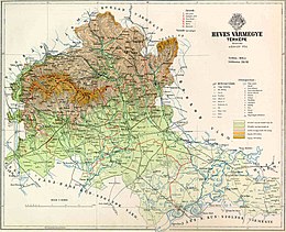 Comitato di Heves – Mappa