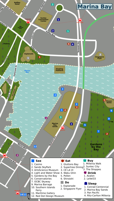 Map of Singapore/Marina Bay