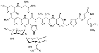 Strukturformel von Bleomycin A2