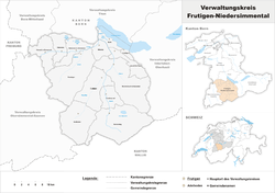 Location of Circol aministratìf de Frutigen-Niedersimmental