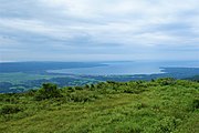 白雲台から眺めた真野湾