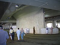 The largest Jamarah (pillar) these pillars depict the evils in Islam and are stoned by the devotees.