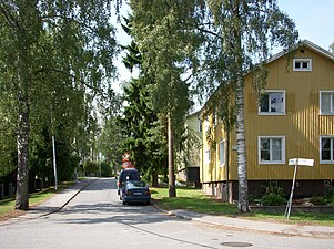 Bebyggelsen längs Orsavägen.