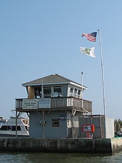 Davis Park Dockmaster Tower, Ferry Port and Marina