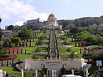 De Bahá'í-tuinen en -tempel in Haifa liggen op de helling van de Karmelberg