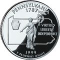 Pennsylvania state quarter Revers (1999)