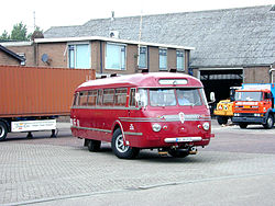 Das Museumsfahrzeug im Straßeneinsatz