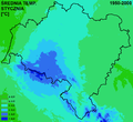 Średnia temperatura stycznia (najzimniejszego miesiąca)