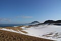 冬の砂丘と駟馳山