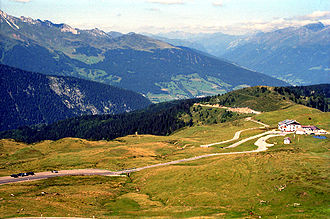 Blick vom Jaufenpass Richtung Sterzing