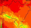 Średnia temperatura lipca (najcieplejszego miesiąca)