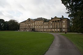 Priorato Nostell, Yorkshire, ala Adam a la derecha