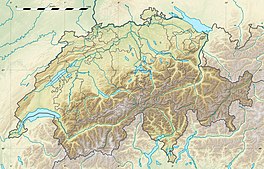 Map showing the location of Unteraargletscher