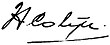 Signature de Hendrikus Colijn