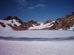 Lago del cráter de Savalan