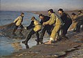 «Fiskere trækker vod på Skagen Nordstrand. Sildig Eftermiddag» av den norsk-danske skagensmaleren P.S. Krøyer 1883.