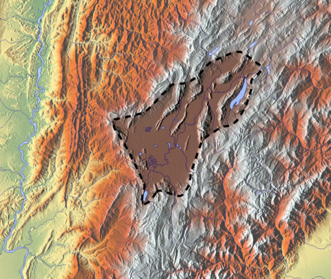 Juan Tafur is located in the Bogotá savanna