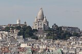 Le Sacré-Cœur vu depuis le sommet de la tour Saint-Jacques.