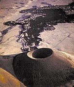 SP Crater, um cone de escórias extinto localizado no Arizona.